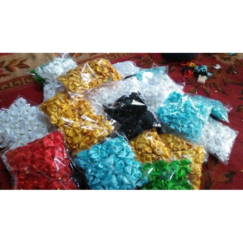 

pita tempel bahan satin ukuran standar