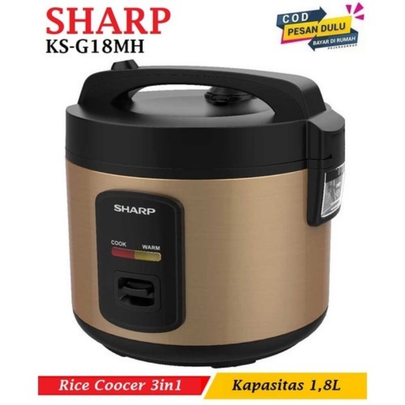 Sharp Rice Cooker 1.8 Liter KSG 18 Model Terbaru