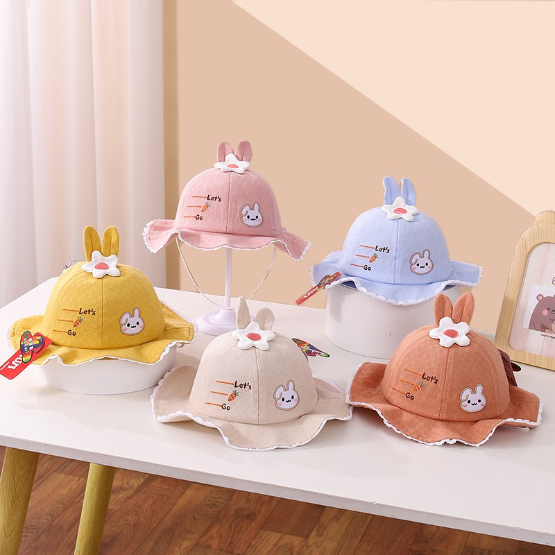 5-18 bulan Topi Bucket Anak Perempuan Import Model Carrotears Rabbit 2