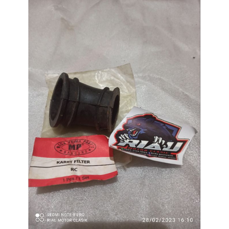 karet sambungan karbu suzuki rc tornado crystal