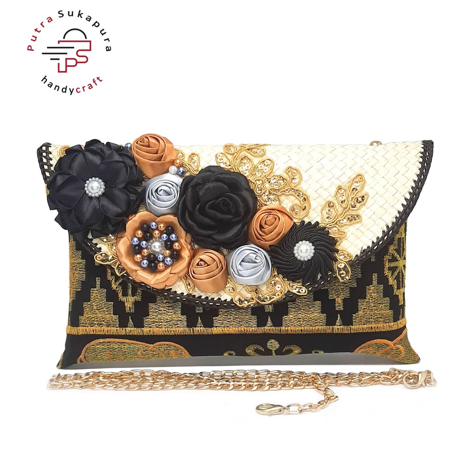 Putra Sukapura Handycraft Clutch Pesata Tas Wanita Fashion Tapis Bordir