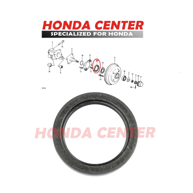 seal roda belakang accord 1982 1983 1984 1985 civic exelent 1980 1981 1982 1983