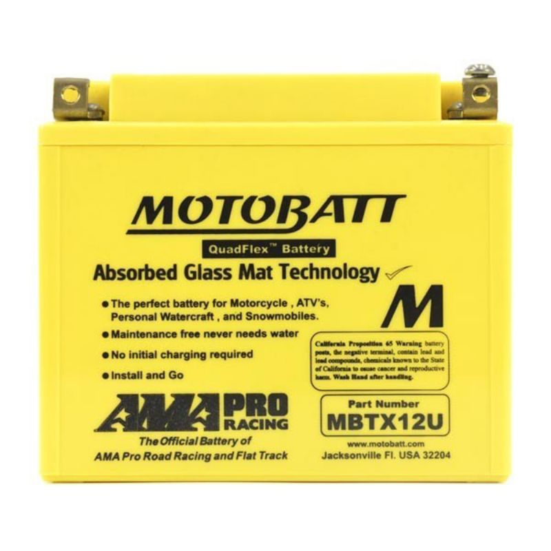 AKI Kering MOTOBATTBTX12U  12V 14,5 AH 4 TERMINAl