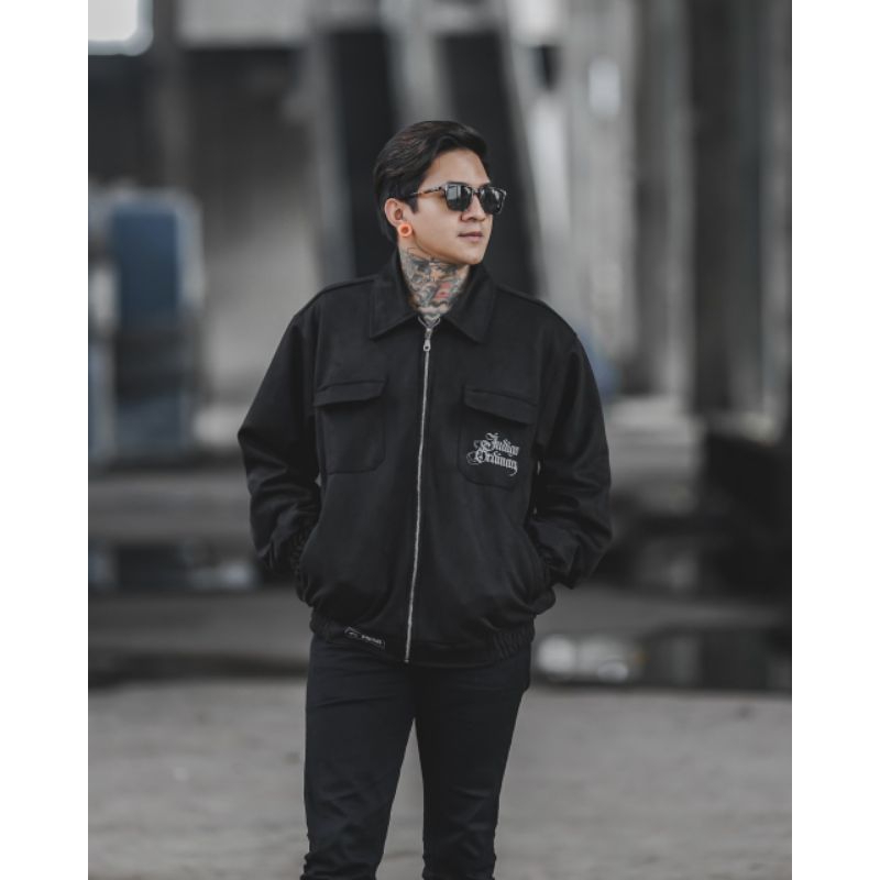Jaket Flight Original Indigo - Jacket Flight Pria - Jaket laki laki laki