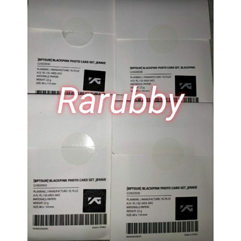 Flimty Photocard Set Exhibition Blackpink