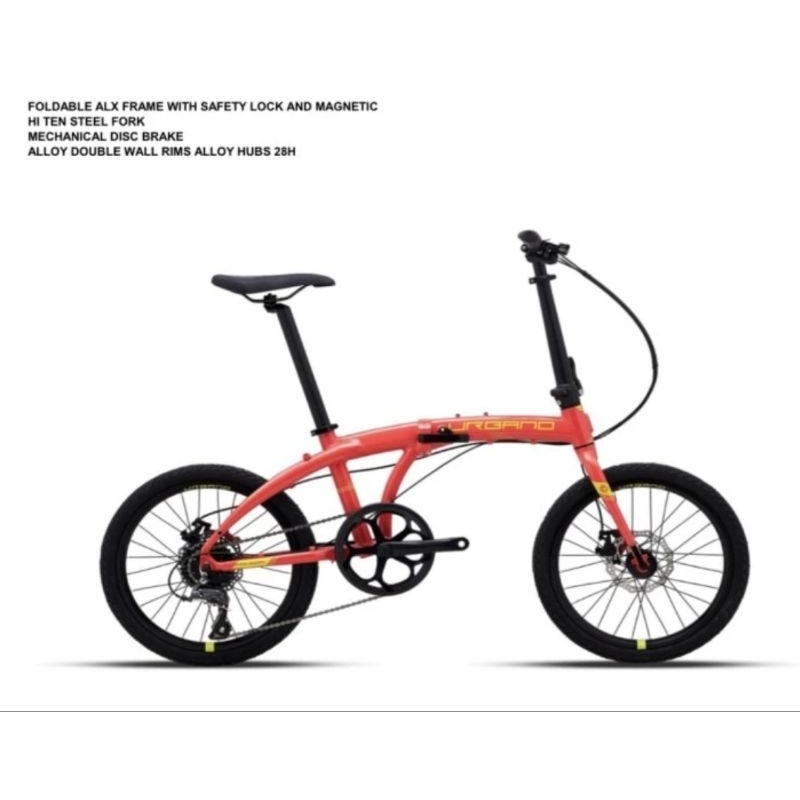 Sepeda Lipat 20 Polygon Urbano 2.0 2 Dua