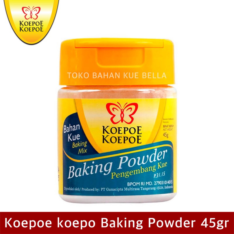 

Koepoe Koepoe BAKING POWDER 45gr / Pengembang Kue