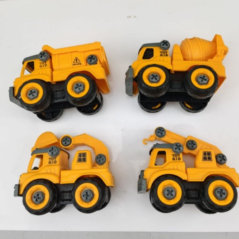Mainan anak Truck Excavator Construction / Mobil Konstruksi Teknik Mobil Excavator Dump Roller