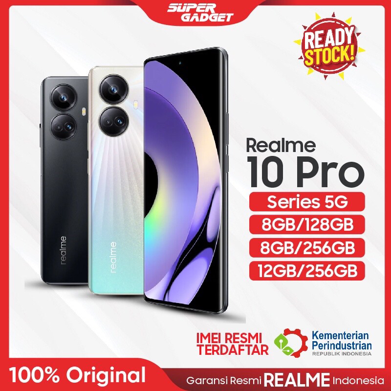 Realme 10 Pro Plus 5G 8/128 8/256 12/256 RAM 8 12 ROM 128 256 GB 8GB 128GB 256GB HP Smartphone Android