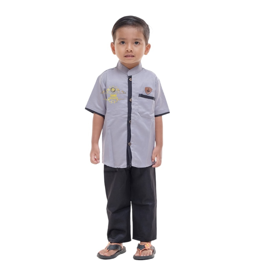 Setelan KEMKO Alaric Set Kemeja Koko Celana Anak Bayi 9 Bulan sampai 6 Tahun Original termurah dan terbaru