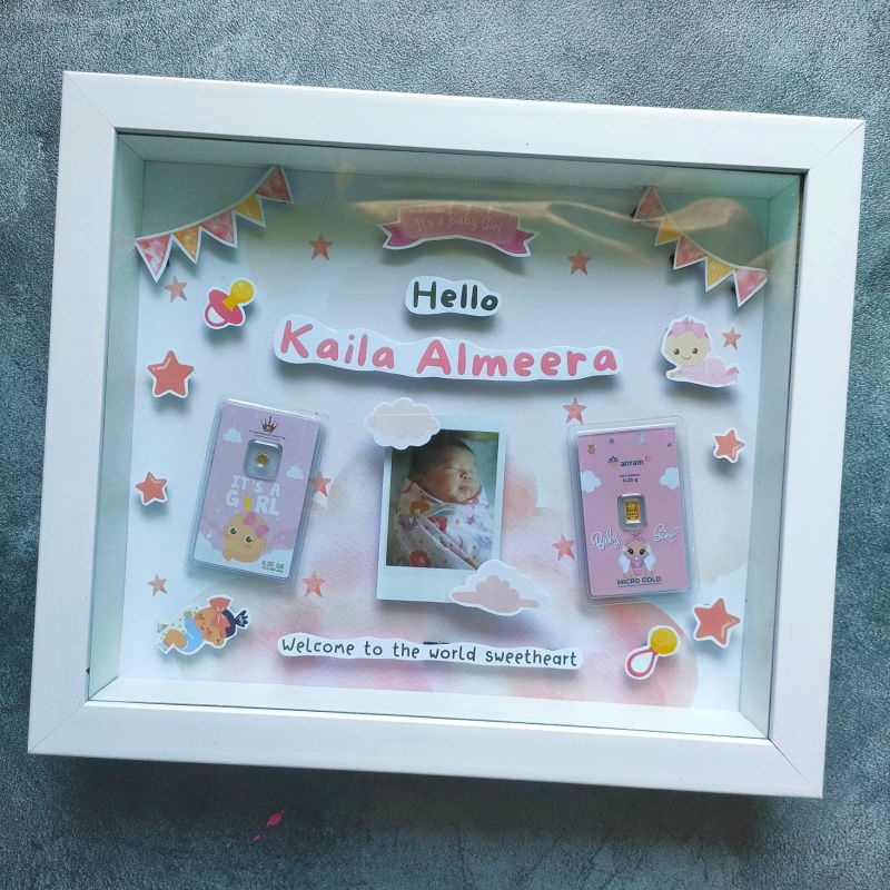Pop Up Frame | Hadiah bayi | Mahar