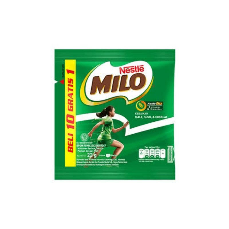 

Milo Sachet 1Renceng 11x22Gr (10 bonus 1) Sachet Renceng ActivGo