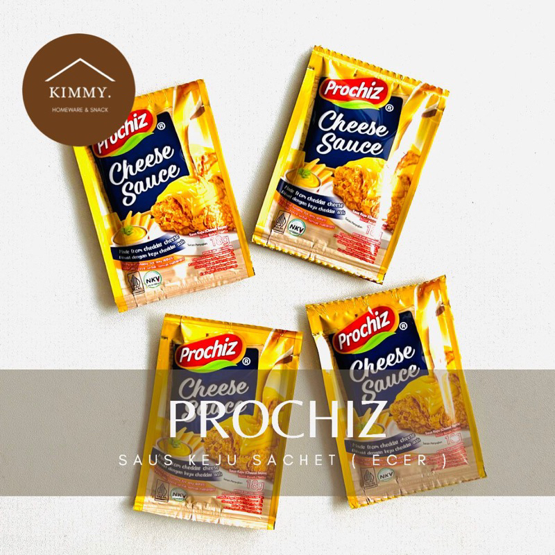 PROCHIZ SAUS KEJU CHEDDAR SACHET ECER 18 GRAM / SAUS KEJU / CHEESE SAUCE / KEJU SAUS