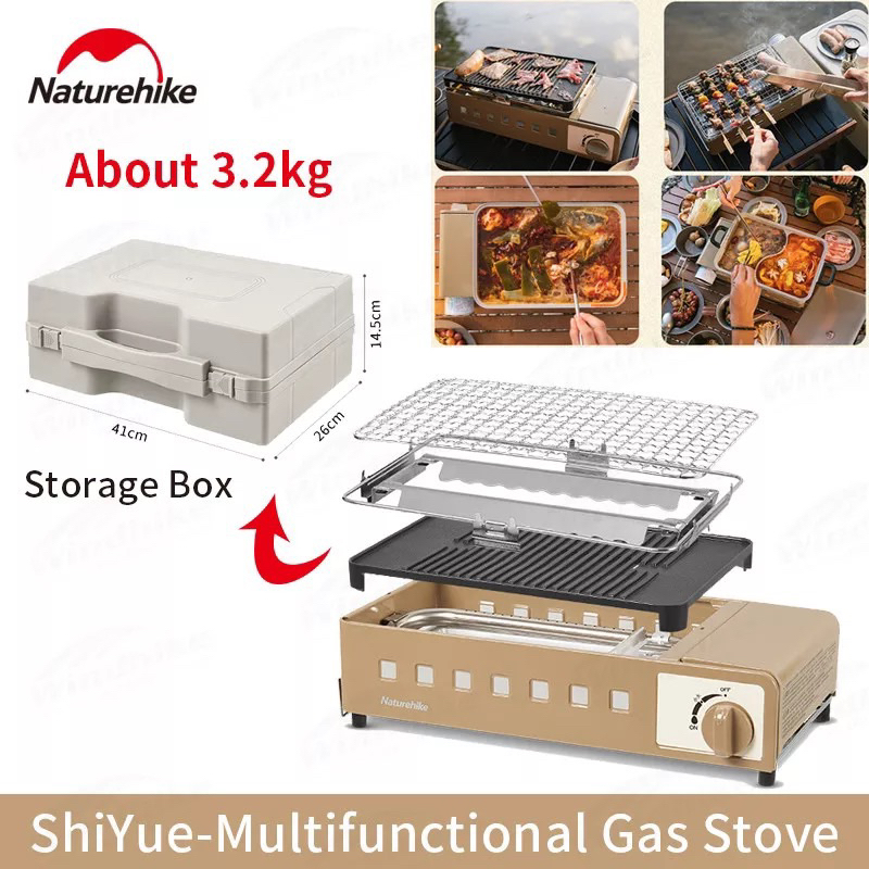 MULTIFUNCTIONAL CAMPING GAS STOVE NATUREHIKE CNH22CJ007