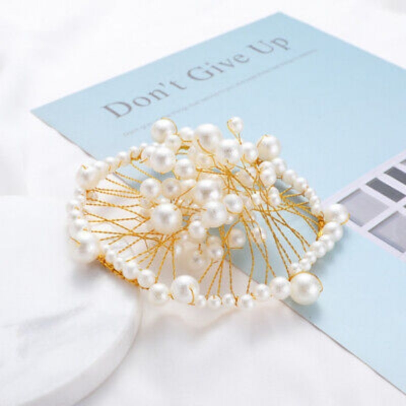 [ BK ] Gadis Mahkota Mutiara Kue Cupcake Puncak Perlengkapan Dekorasi Pesta Ulang Tahun Pernikahan