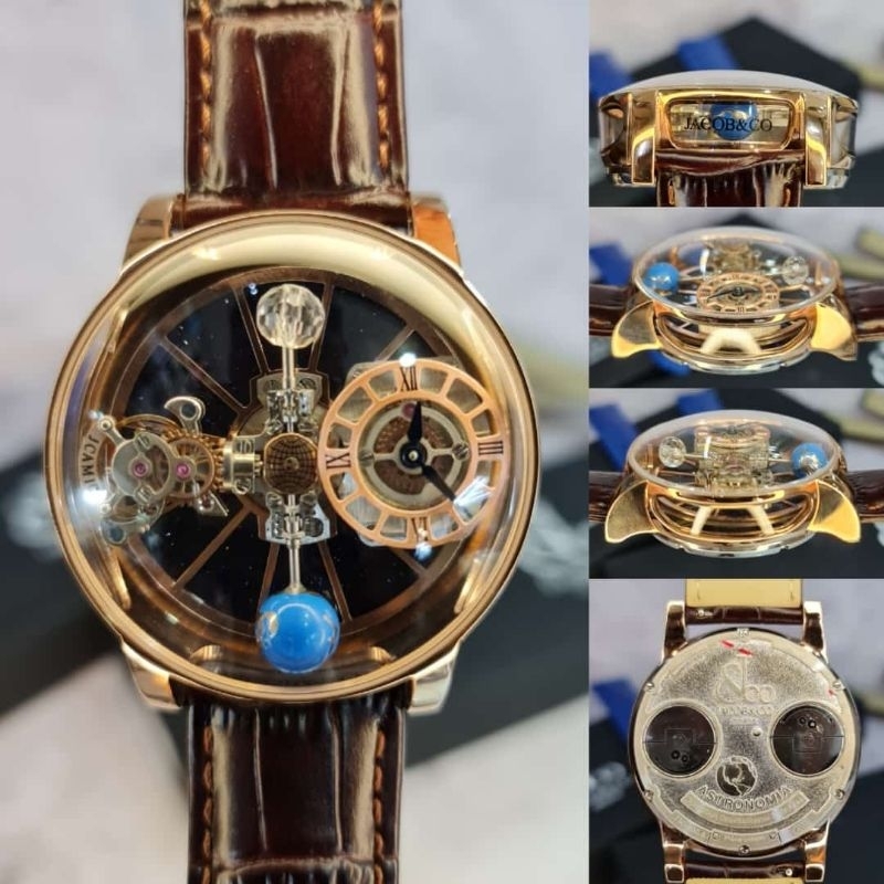 Jam tangan Pria JACOB & CO Swiss Quartz JC Astronomia Sapphire fullset