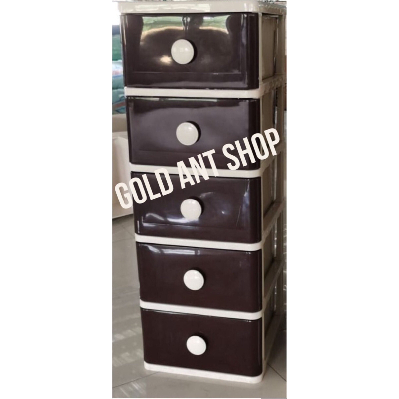 Laci Container Plastik Rotan Susun 4 Susun 5 Drawer Container Contener