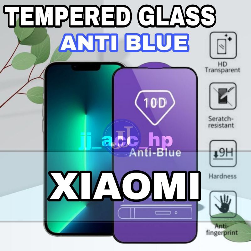 PELINDUNG LAYAR ANTI GORES TEMPERED GLASS ANTI BLUE RAY REDMI NOTE 12 12 PRO 12 PRO+ A2 2023 F5 X5 PRO