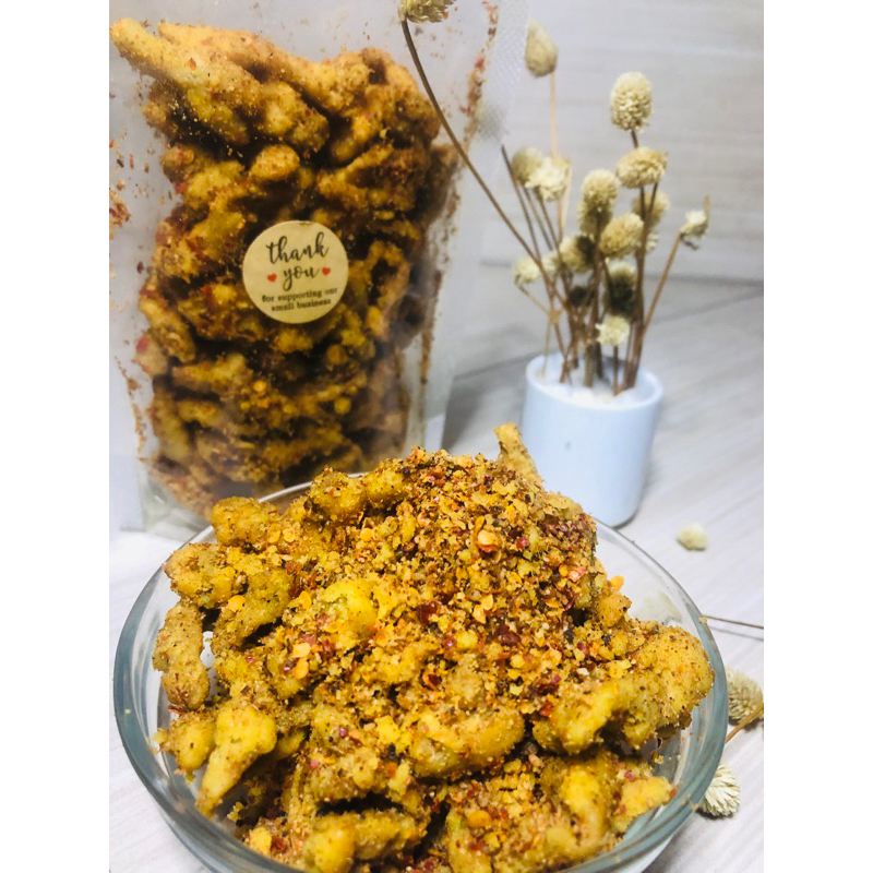 

KERIPIK USUS CRISPY AYAM MURAH 100 GRAM PEDAS