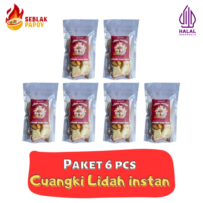 

Paket cuangki Lidah instan 6 pcs