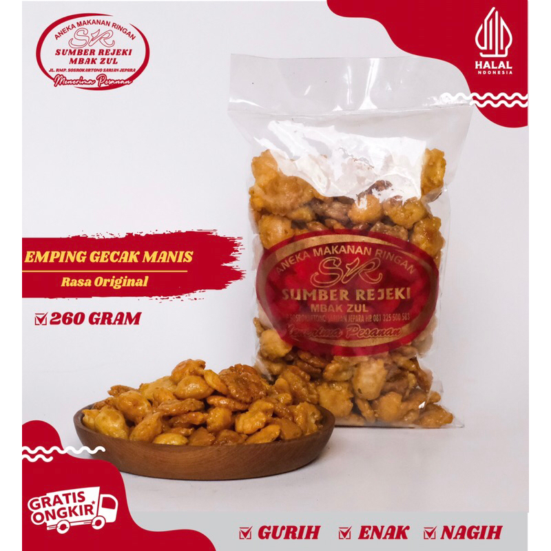 

EMPING GECAK MANIS PEDAS 250 GRAM