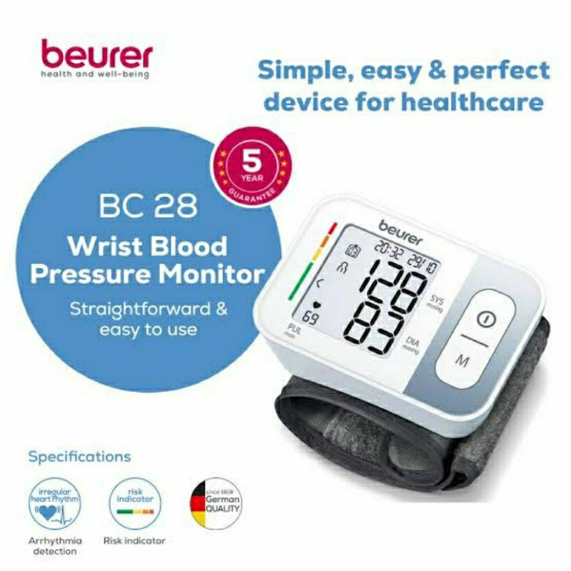 Tensi Digital Beurer BC 28 / Wrist Blood Pressure / Beurer BC 28 / Tensi Pergelangan Beurer