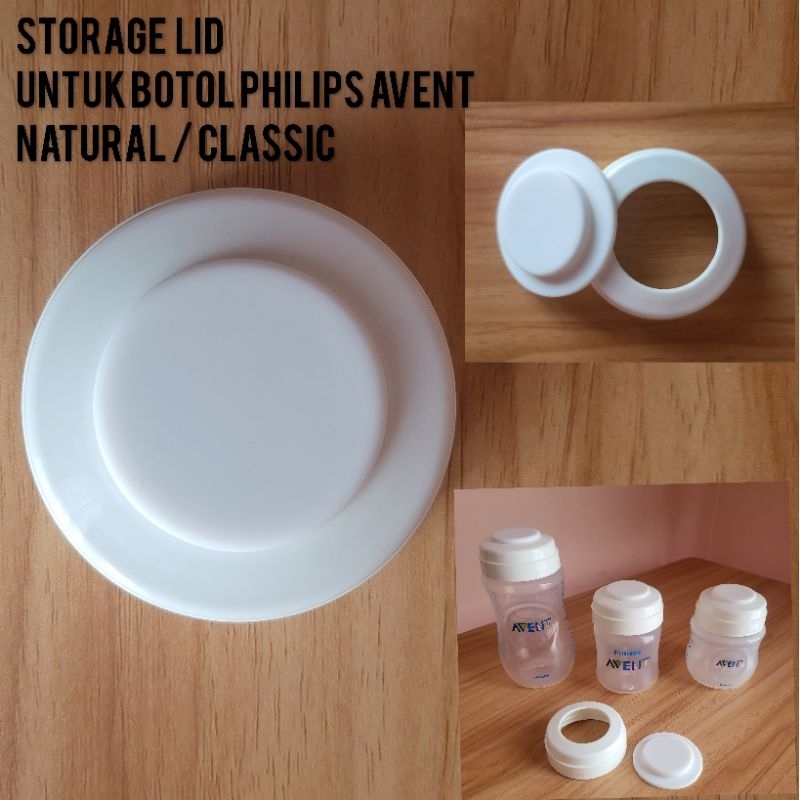 Storage Lid Tutup Sealing Penyimpan Asi untuk Botol Wide Neck / Tutup Avent Natural Penyimpan Asi / Cover Lid Untuk Botol Wideneck Seperti Avent Spectra MomUung Bebetons