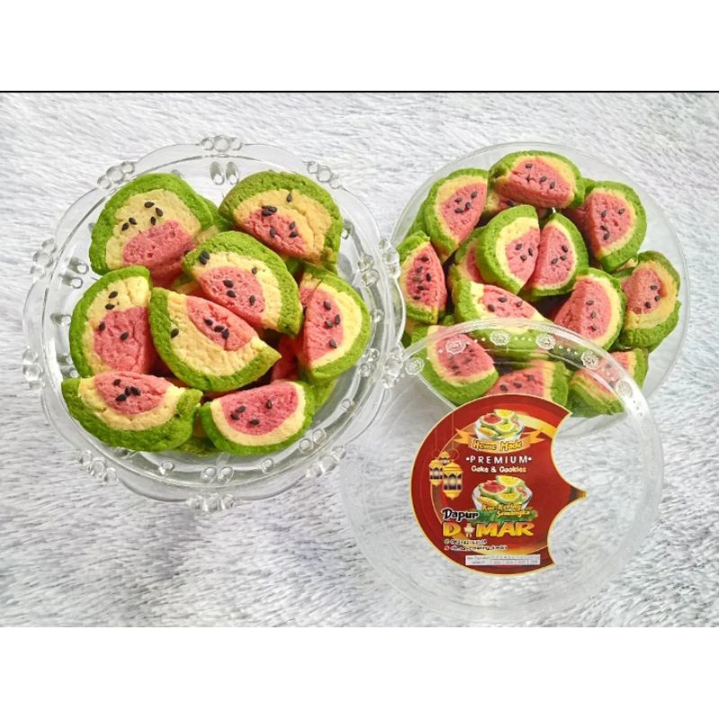 

KUE KERING KARAKTER SEMANGKA 250g//HOME MADE//KUKER LEBARAN//