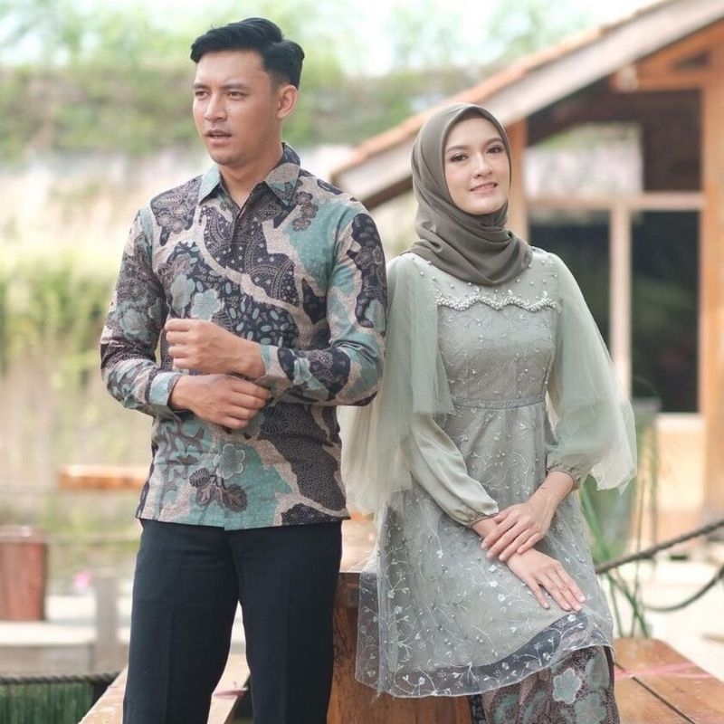 TERBARU  || SETELAN KEBAYA BATIK COUPLE MELLA SAGE || SET KEBAYA LAMARAN || KEBAYA BATIK || SETELAN KEBAYA KEKINIAN | KEBAYA BRIDESMAID BATIK COUPLE KONDANGAN BATIK SARIMBITAN COUPLE MELLA SAGE