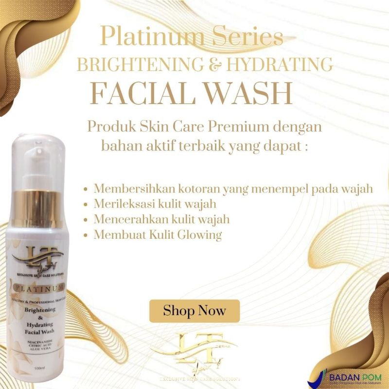 LTy Derma Brightening & Hydrating Facial Wash / Sabun pencerah wajah