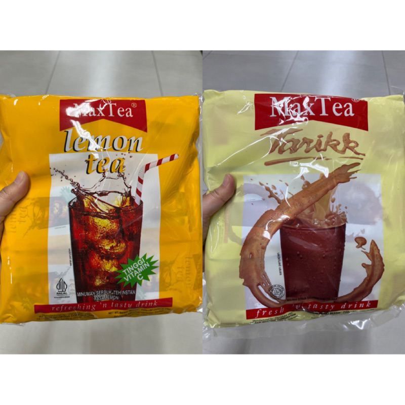 

Max tea rasa Lemon / Teh Tarik - 25gr x 30 sachet (750gr)