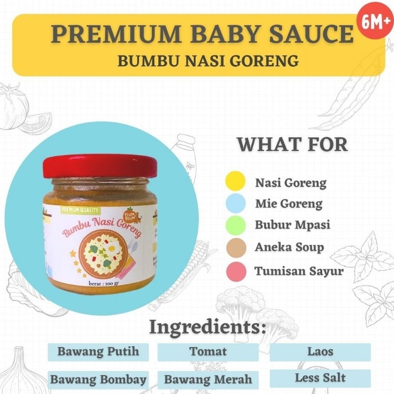 Plum &amp; Blum Bumbu Masak MPASI Basah 100gram / Bumbu MPASI Bayi Plumandblum Plum and Blum