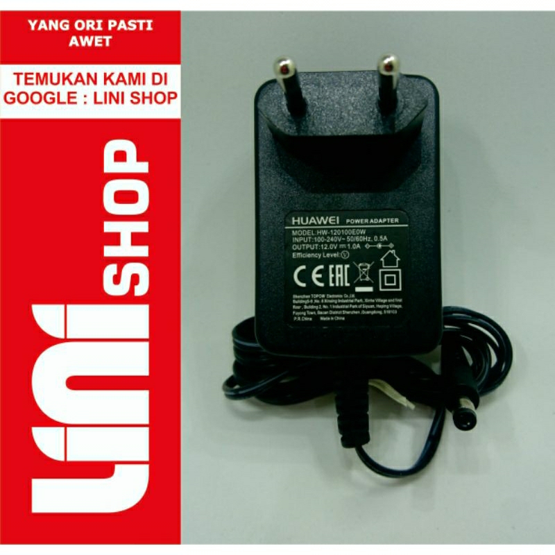ADAPTOR CHARGER 12V 1A CCTV MODEM HT LAMPU LED ROUTER ORIGINAL HUAWEI