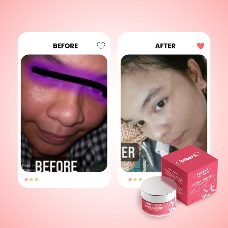 GEL MASK ALPHA ARBUTIN FOR BRIGHTENING SKIN | SLEEPING MASK | REBEKA | BPOM | 30gr | MASKER MENCERAHKAN GLOWING DAN KULIT KERING