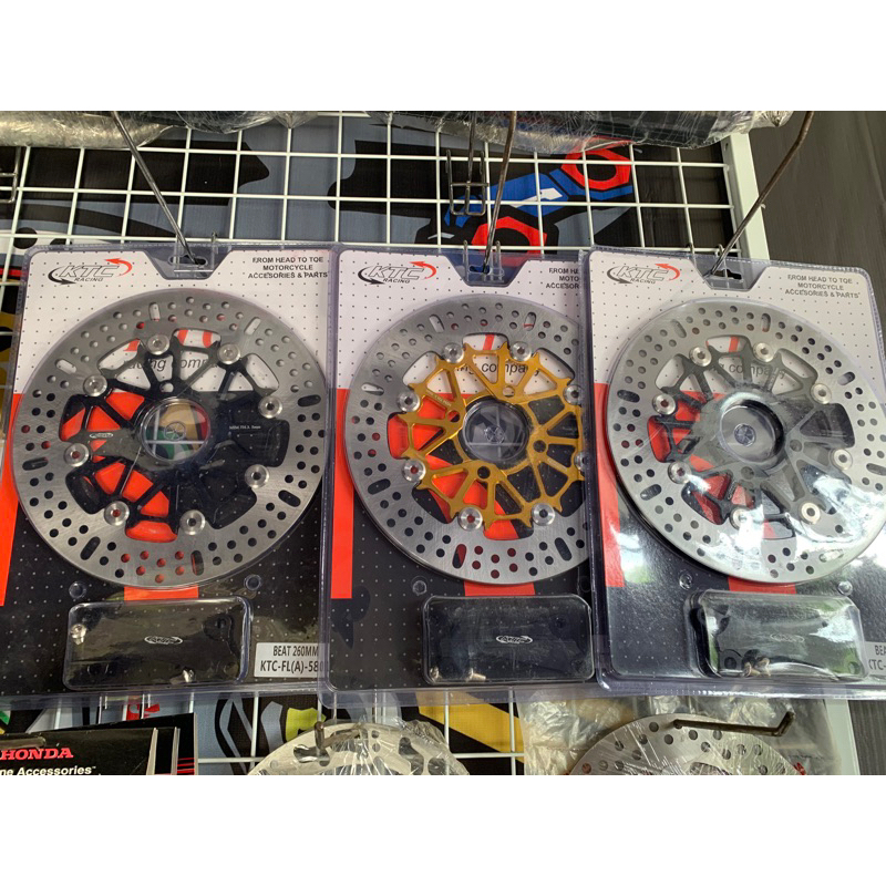 DISK KTC 260 MM PLUS BRAKET HONDA BEAT, SCOOPY, VARIO125/150