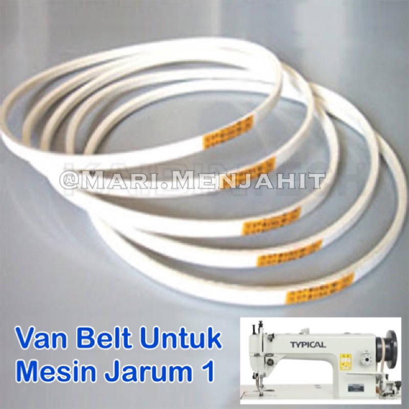 Vanbelt Putih High Quality - Mesin Jahit Industri Jarum 1 / Obras - Highspeed Industri Typical Brother Juki Fan Belt Bell