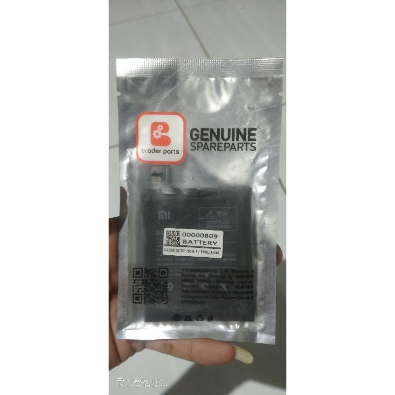 Baterai Xiaomi Redmi Note 3/3 Pro BM46 Original