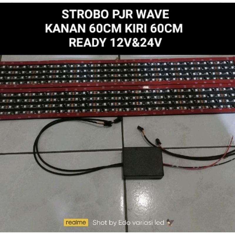 Lampu Strobo PJR WAVE BUS TRUCK 12/24V Kanan 60cm Kiri 60Cm +Modul