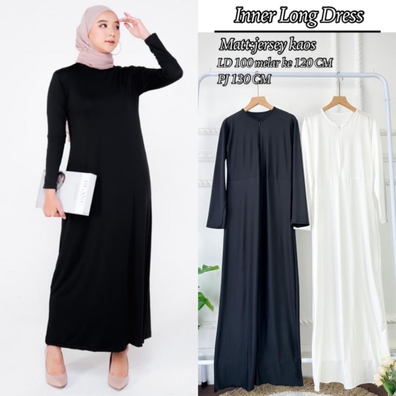 INNER DRESS JERSEY LENGAN PANJANG MAXY RESLERING DEPAN