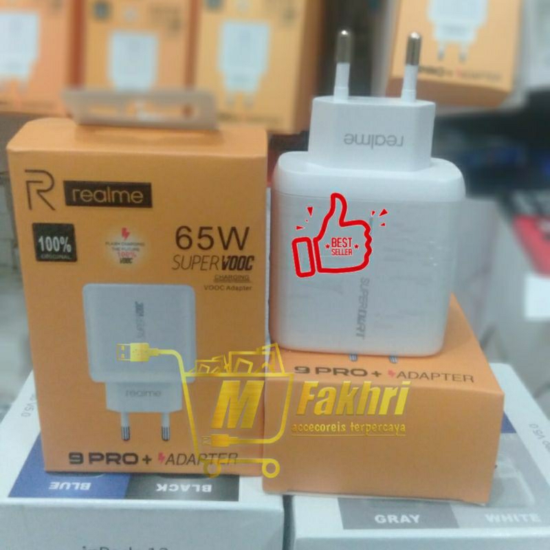 travel adaptor realme 65 w Fast charger batok charger realme 65 Watt Fast charging tanpa kabel Kabel