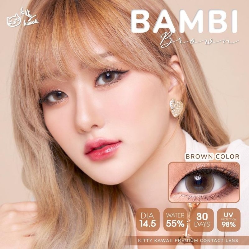 SOFTLENS BAMBI HAZEL NORMAL MINUS Original Made In Korea