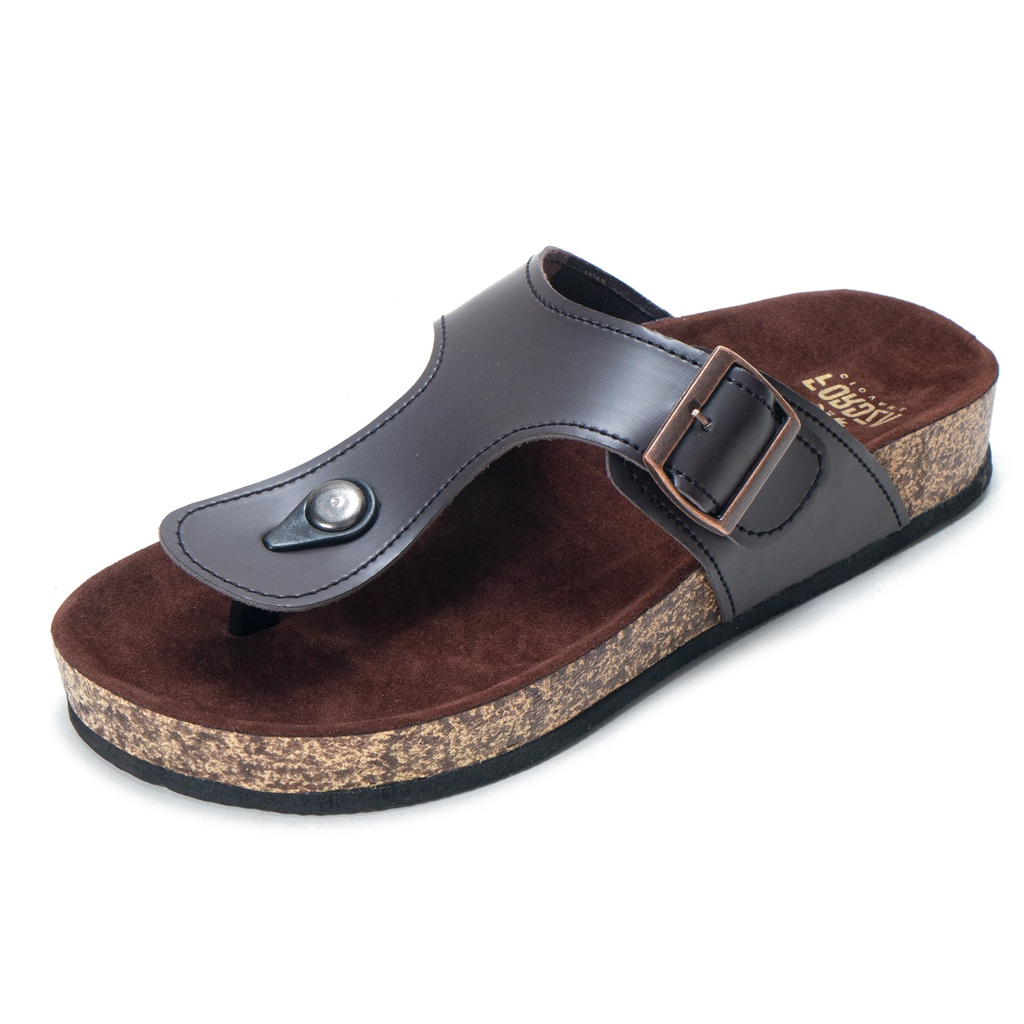 Moralist - Sandal Jepit Pria Casual Sendal Kulit Premium Model Classic Birken SFL02