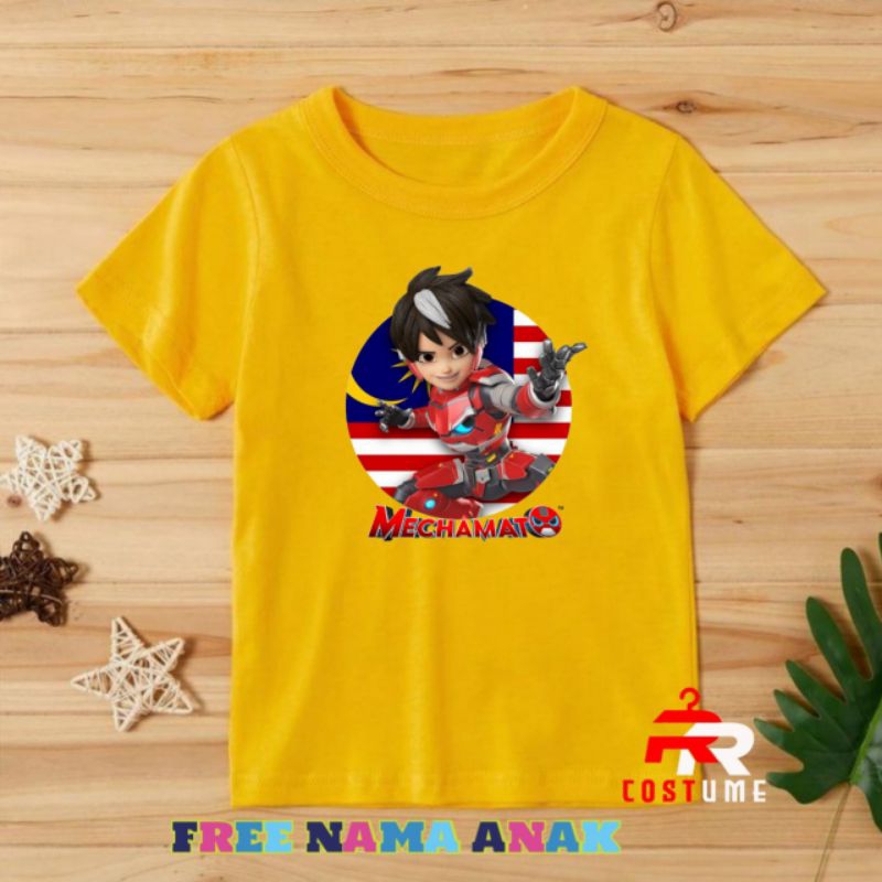 BAJU ANAK KAOS ANAK MECHAMATO MALAYSIA