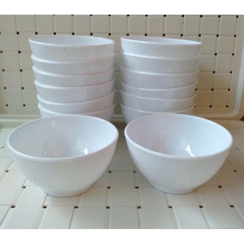 6pcs Mangkok Sup#mangkok Prasmanan putih 3,5"#mangkok putih#mangkok plastik#mangkok kecil