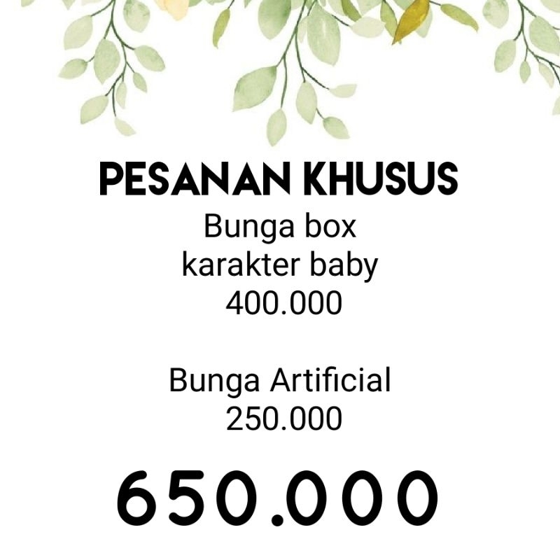 PESANAN KHUSUS bunga ucapan pembukaan wedding ultah birthday anniversary peresmian