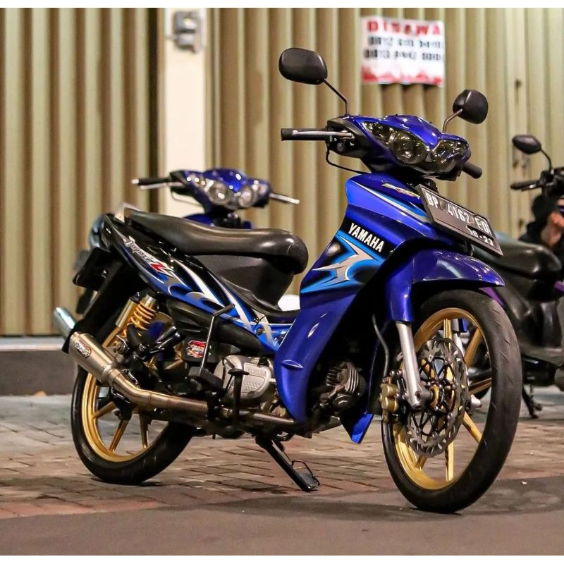 Striping lis sticker standar ori Yamha Jupiter Z 2006 biru Striping jupiter z 2006