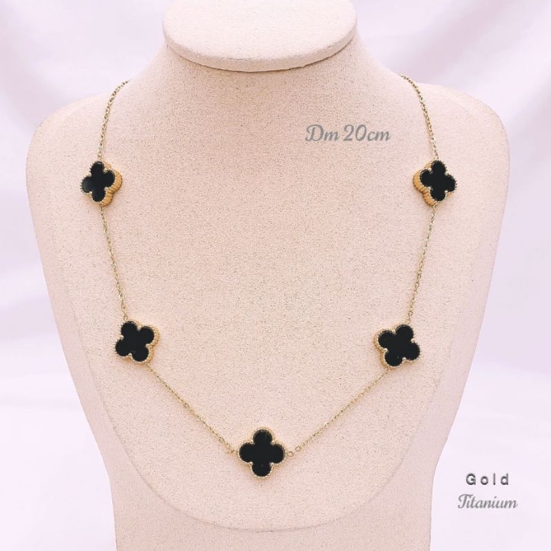 Kalung Titanium Asli Premium Quality Necklace Stainless steel anti karat anti alergi K128