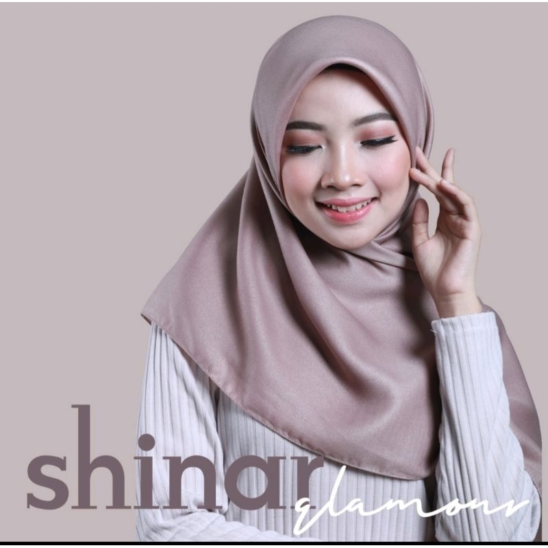 hijab nursinar glamour/ hijab segiempat bergliter, hijab sinar ansania