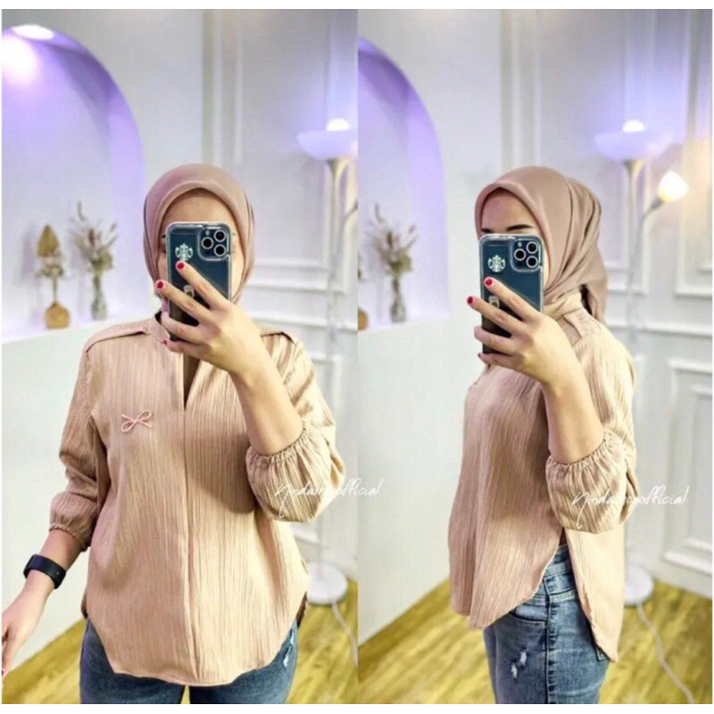 Livia Blouse Outher Lady Crush / Atasan Outher Premium Wanita