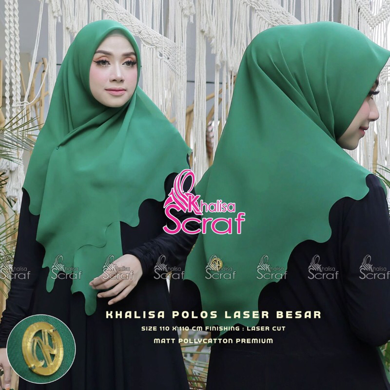 JILBAB SEGI EMPAT LASER BESAR MODEL SATU